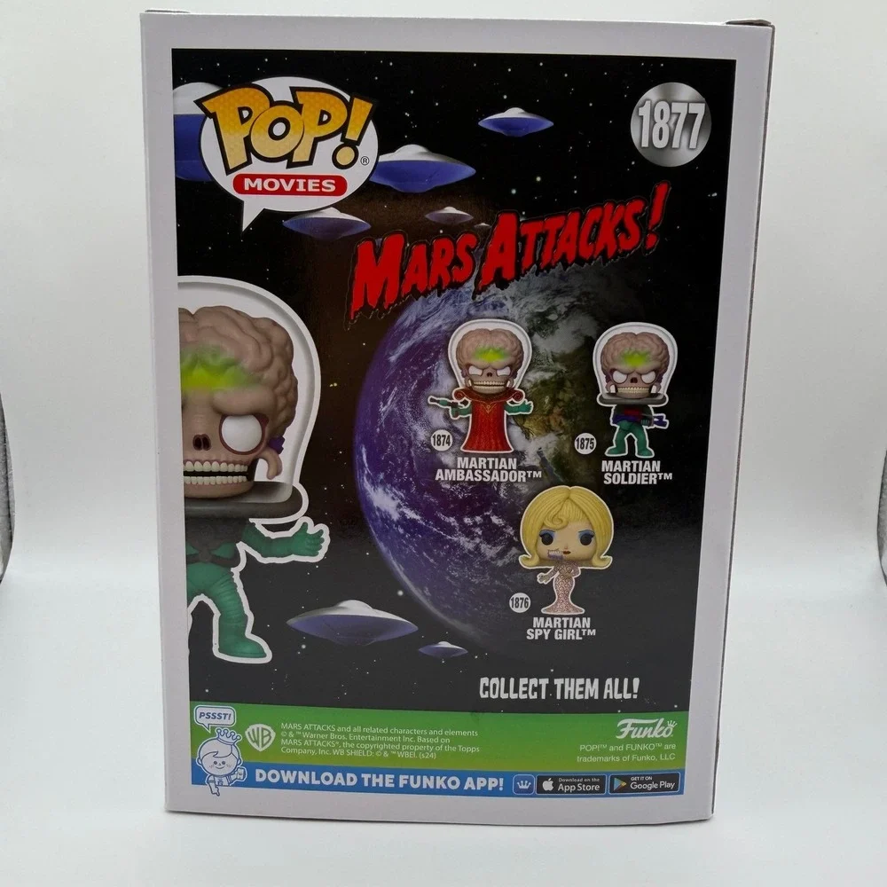 Funko Pop Mars Attacks Martian Soldier 1877 Specialty Series Exclusive Vinyl - Picture 3 of 6